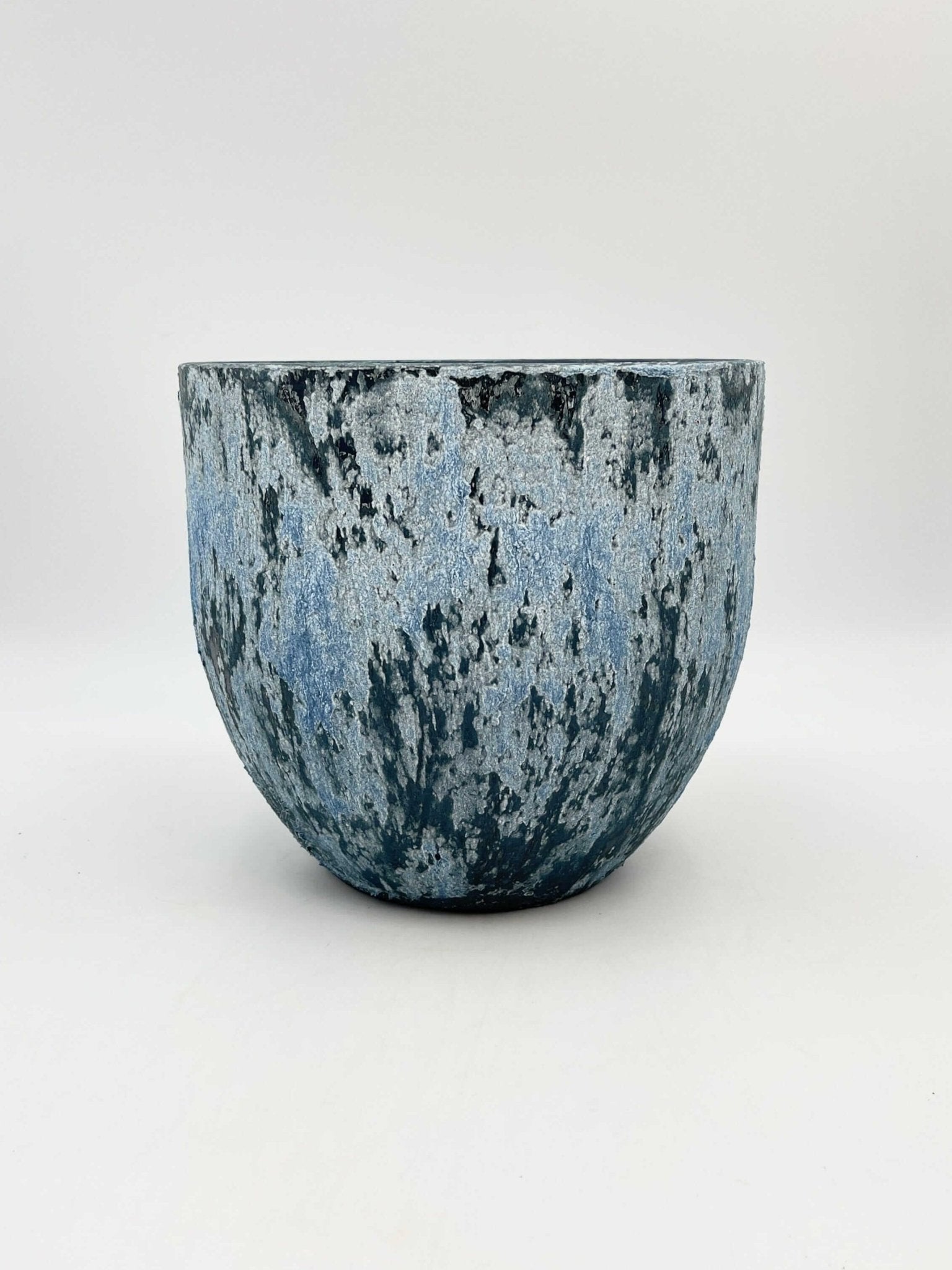 Sem Handmade, Rustic Ceramic Plant Pot, Deep Blue XL, House Plant Pot in Multiple Sizes