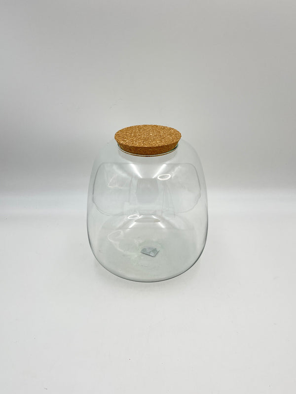 Terrarium Vase with Cork, Ø23 H25