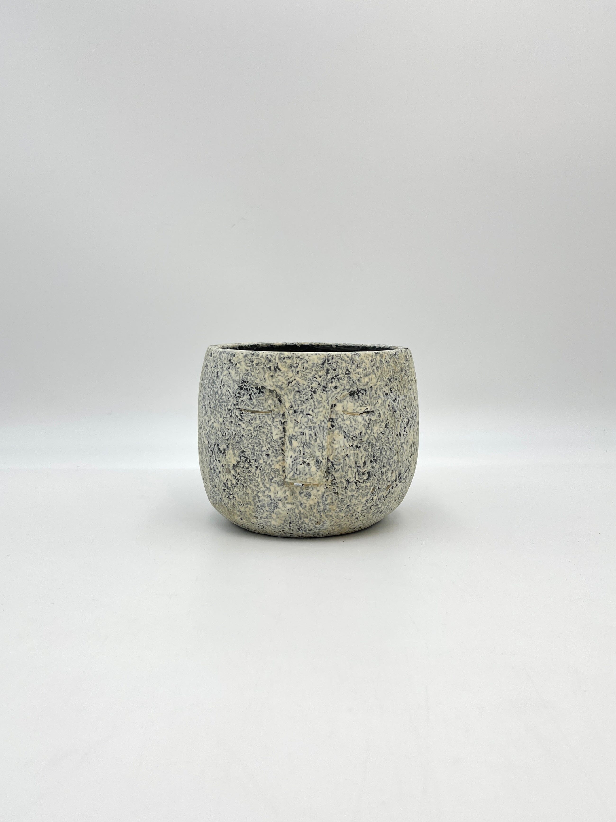 Wise Concrete Face Pot, Grey, D16 cm