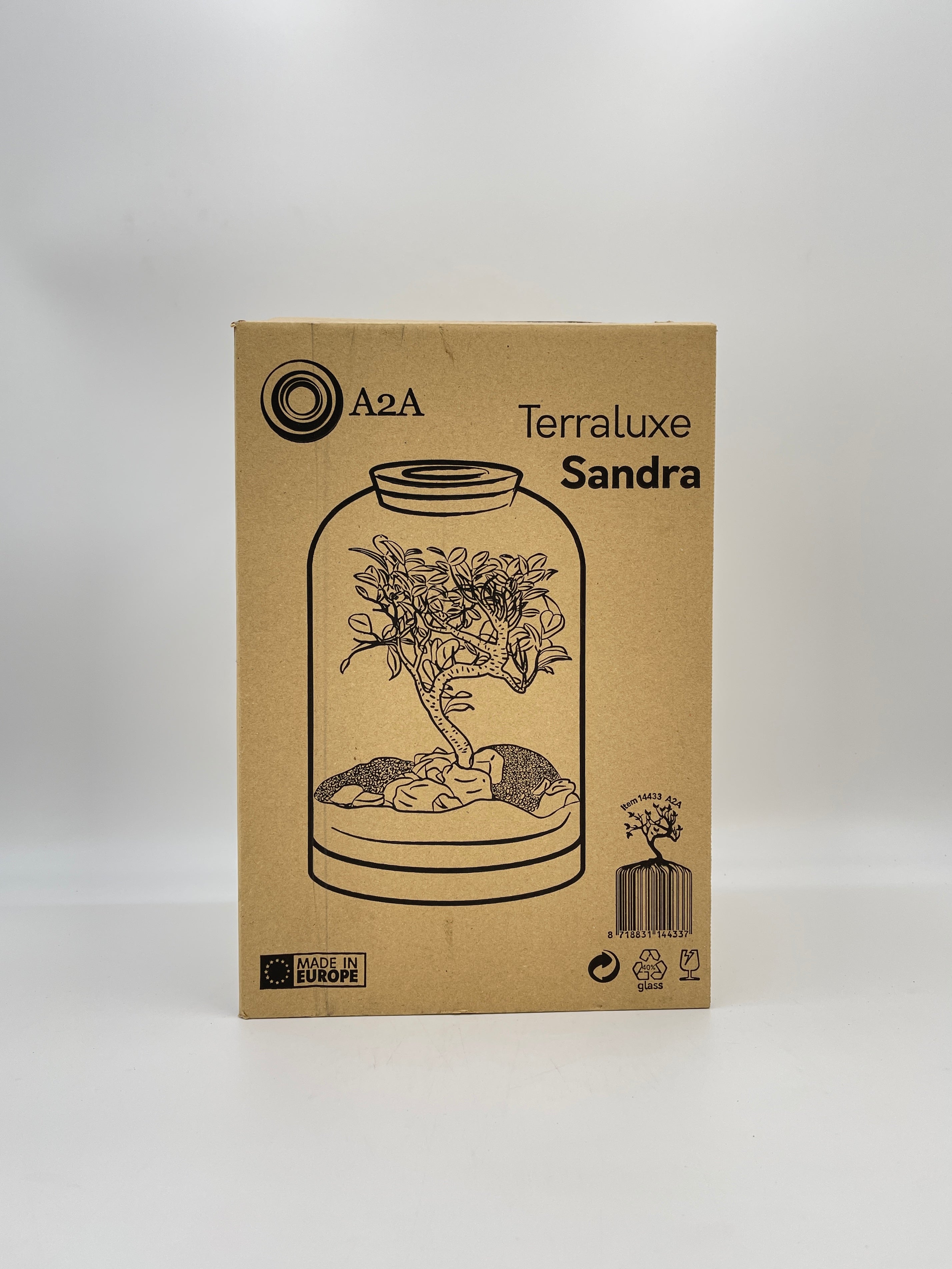 X-Large Terrarium Vase with Cork, H35cm