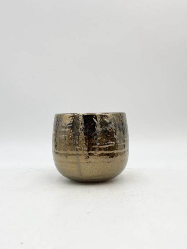 Yvette Indoor Ceramic Plant Pots, Gold